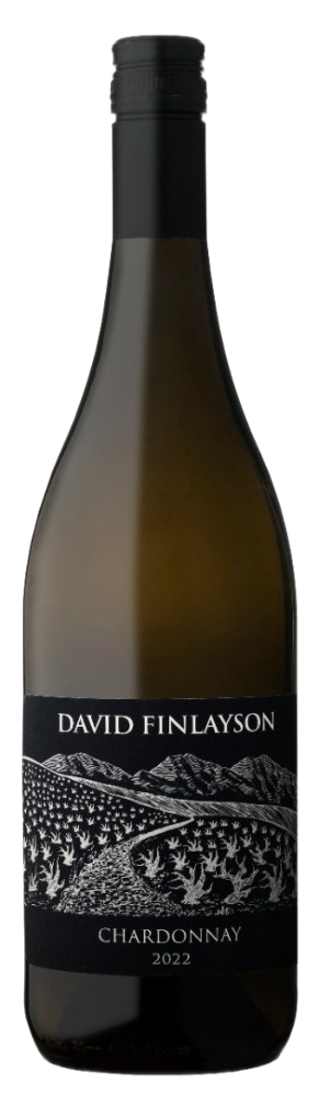 Een productfoto van de voorzijde van de wijn