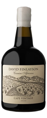 Een productfoto van de voorzijde van de wijn