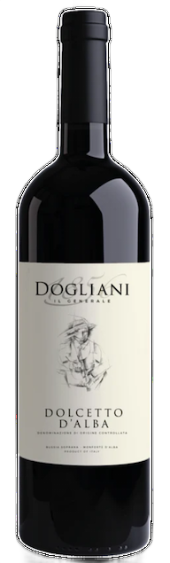 Een productfoto van de voorzijde van de wijn