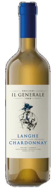 Een productfoto van de voorzijde van de wijn