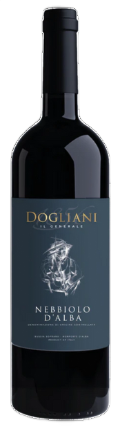 Een productfoto van de voorzijde van de wijn