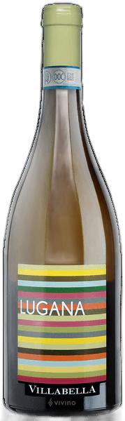 Een productfoto van de voorzijde van de wijn