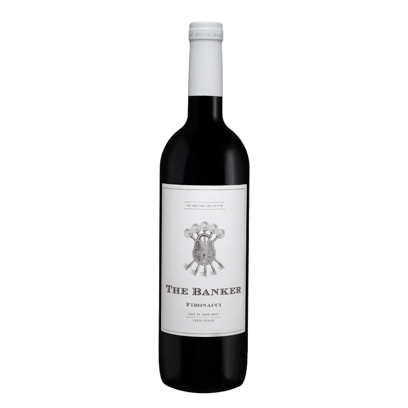 Een productfoto van de voorzijde van de wijn