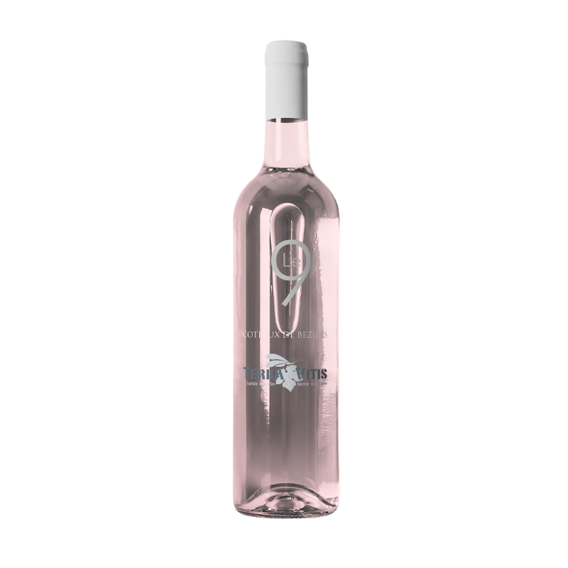 Een productfoto van de voorzijde van de wijn