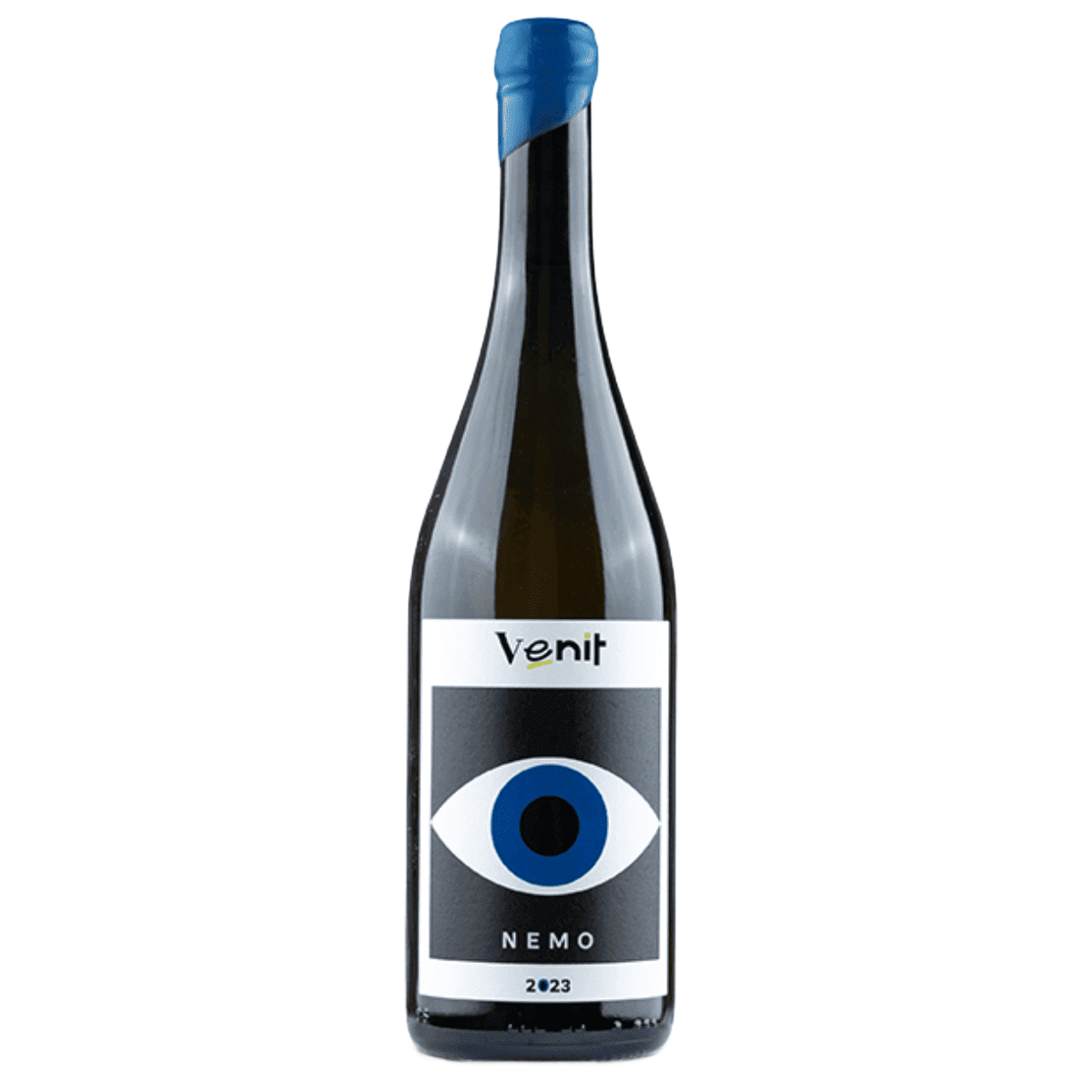 Een productfoto van de voorzijde van de wijn