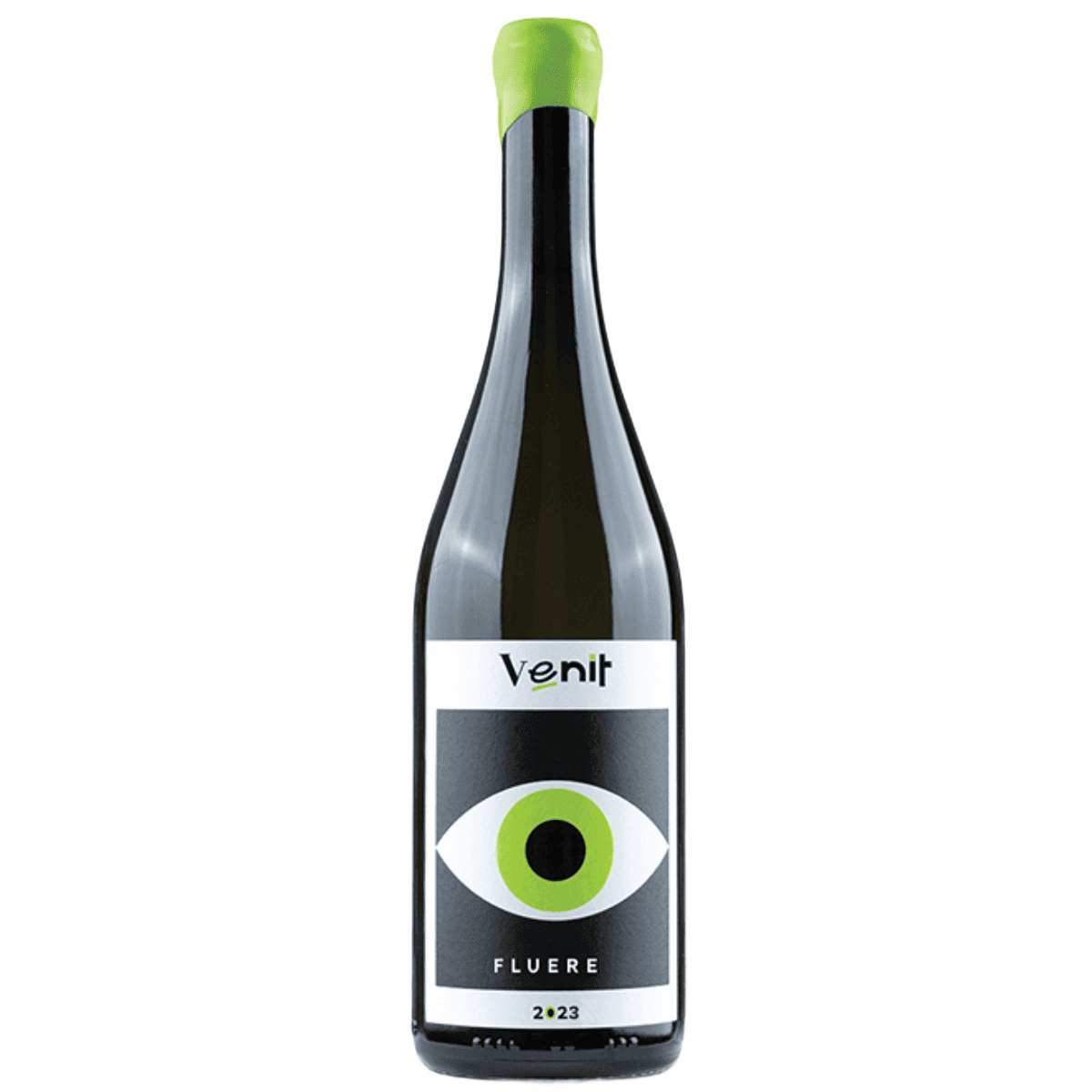 Een productfoto van de voorzijde van de wijn