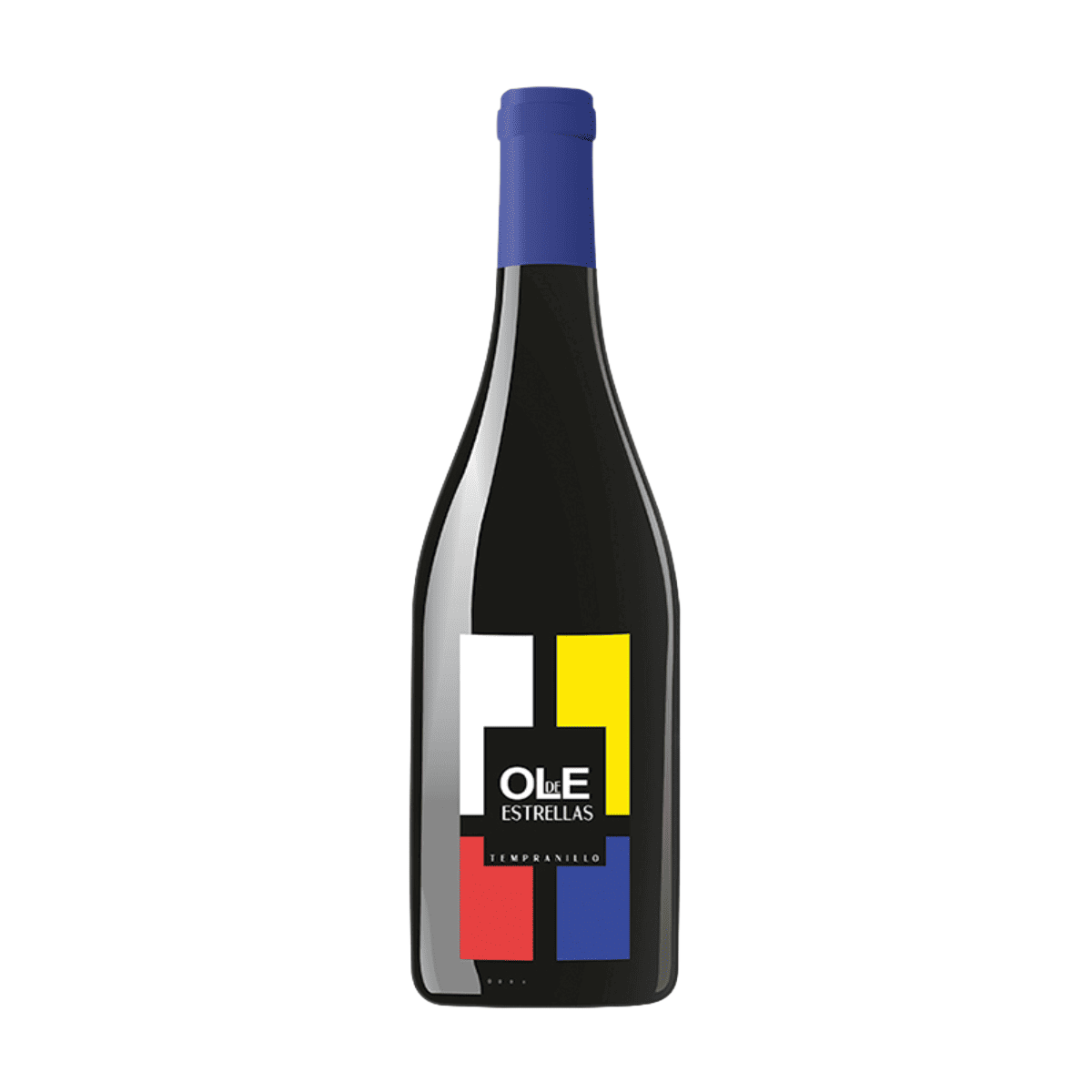Een productfoto van de voorzijde van de wijn