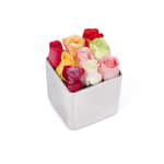 Bright Mix Classic Rose Silver Cube