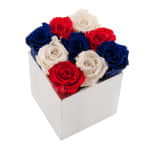 Union Jack Infinite Rose Silver Cube