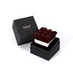 Dark Chocolate Infinite Rose Silver Cube