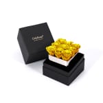Lemon Infinite Rose Silver Cube