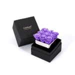 Violet Infinite Rose Silver Cube