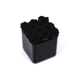 Infinite Rose Black Cube