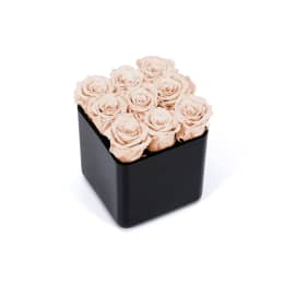 Infinite Rose Black Cube