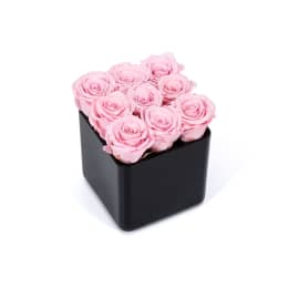 Infinite Rose Black Cube