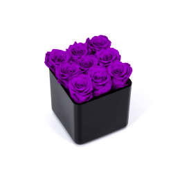 Infinite Rose Black Cube
