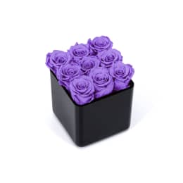 Infinite Rose Black Cube
