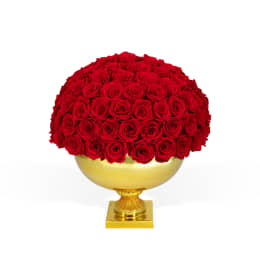 Infinite Rose Punch Bowl Gold