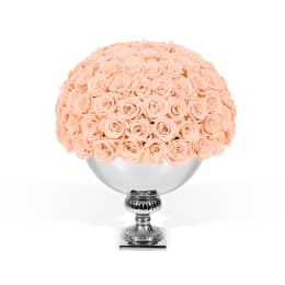 Infinite Rose Punch Bowl Silver