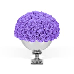 Infinite Rose Punch Bowl Silver