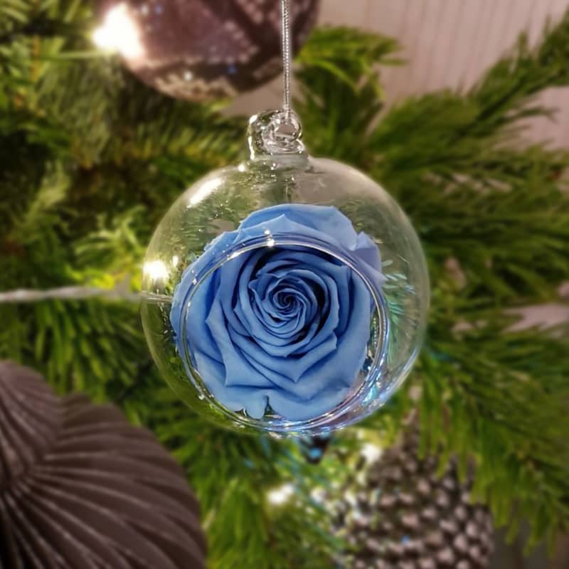 Infinite Rose Glass Ornament - Beverly Hills | OnlyRoses
