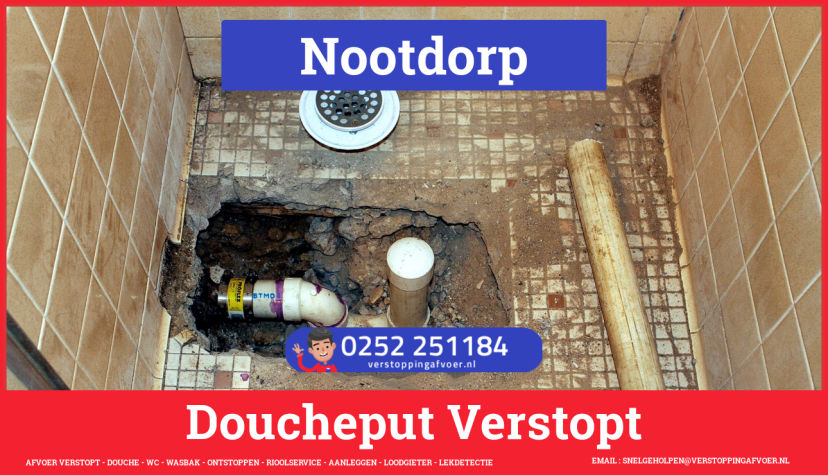 Doucheputje ontstoppen Nootdorp Doucheputje ontstoppen Nootdorp