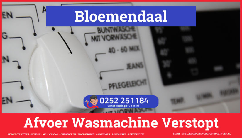 wasmachine afvoer ontstoppen Bloemendaal rioolservice afvoer ontstoppen wasmachine in Bloemendaal