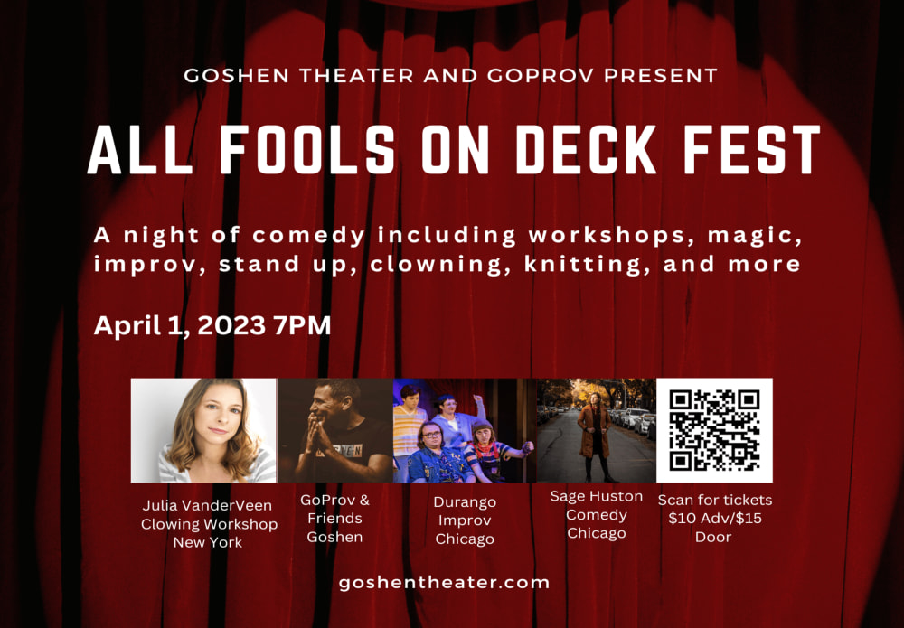 Goshen Theater Presents All Fools On Deck