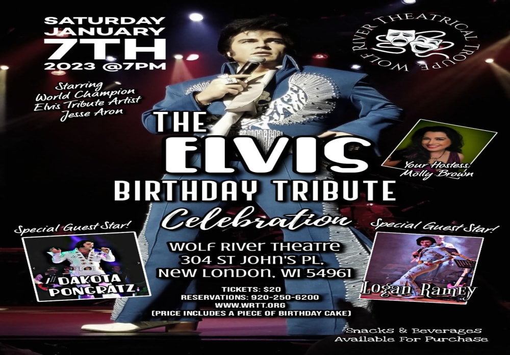 Wolf River Theatrical Troupe Presents the Elvis Birthday Tribute