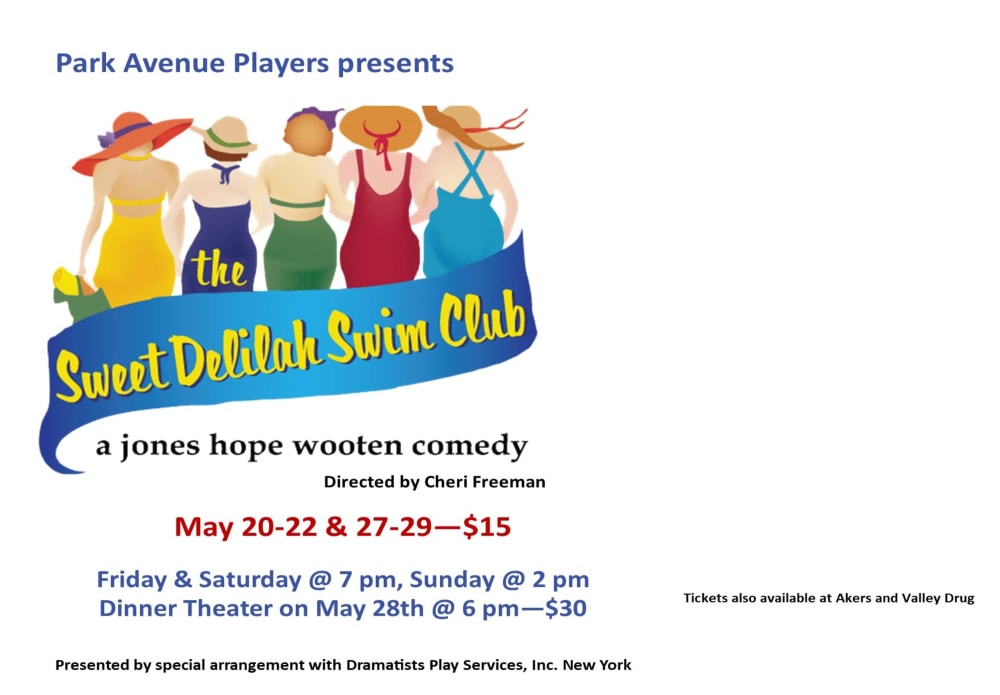 Chewelah Center for the Arts Presents the Sweet Delilah Swim Club