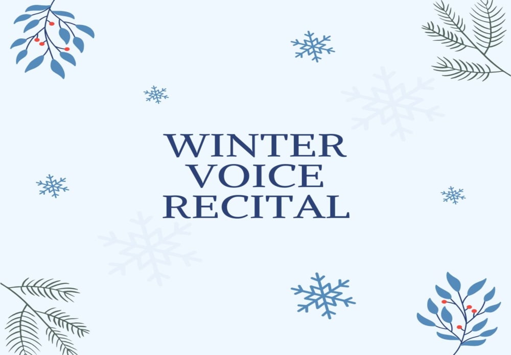 Edward R. Murrow High School Presents: Winter Voice Recital