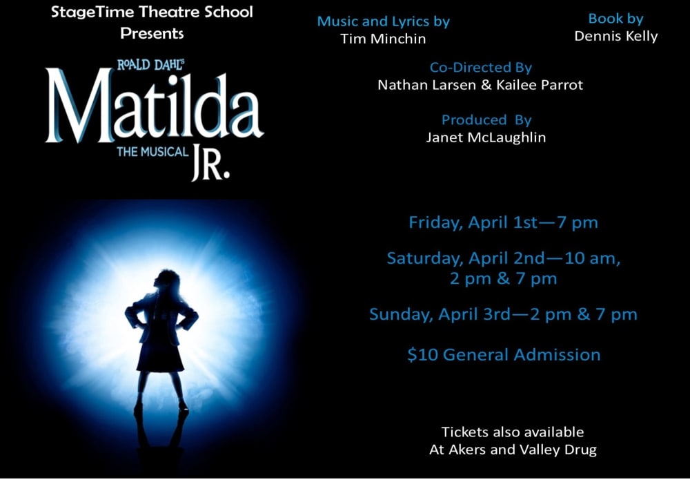 Chewelah Center for the Arts Presents Matilda