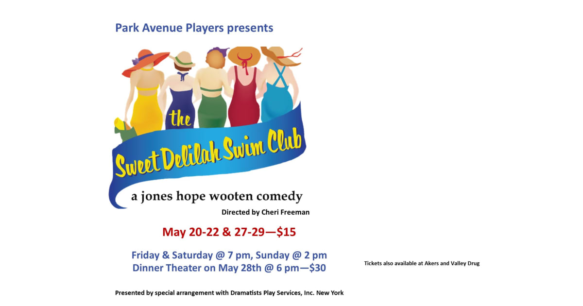 Chewelah Center for the Arts Presents the Sweet Delilah Swim Club
