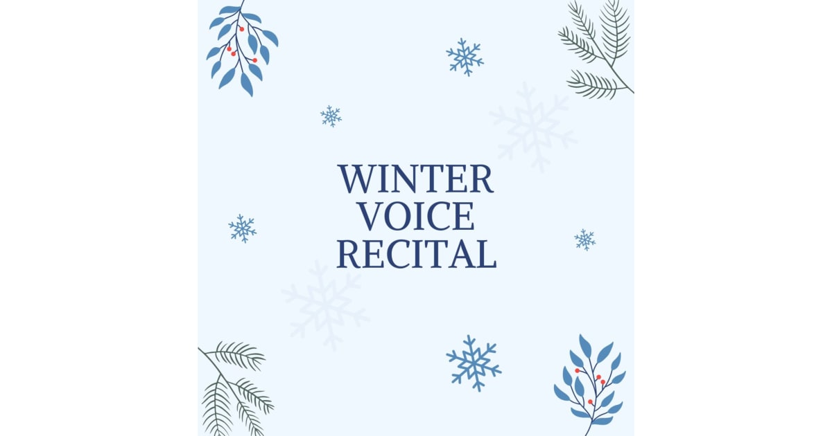 Edward R. Murrow High School Presents: Winter Voice Recital