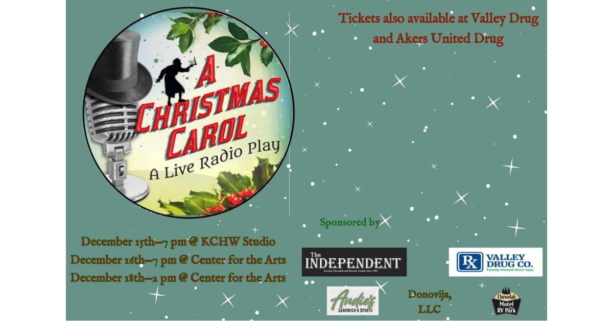 Chewelah Center for the Arts Presents A Christmas Carol Live Radio Play