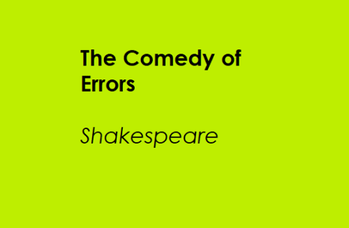 Shakespeare - The Comedy of Errors