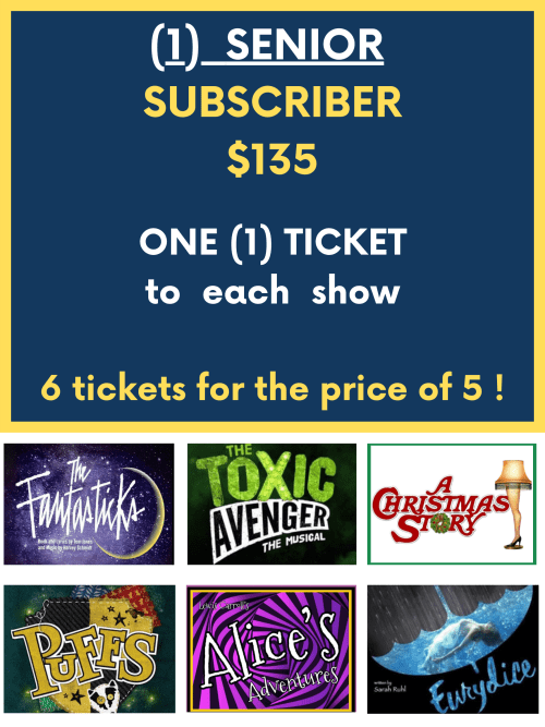 2023-24 ONE SENIOR SUBSCRIBER - See All 6 Shows!