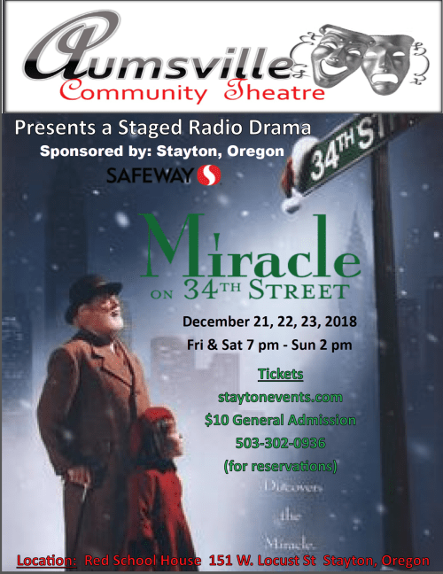 Miracle on 34th Street (Radio Show ReCreation) [Dec 2018]