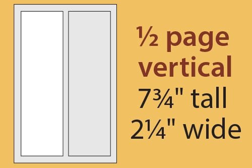 1/2 Page Program Ad- Veritcal