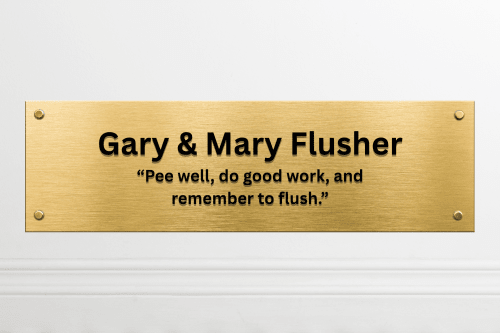 Your name and message on the wall