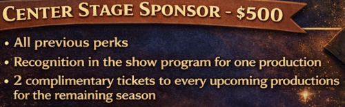 Center Stage Sponsor
