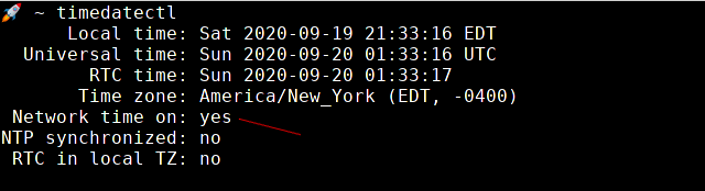 timedatectl set-ntp