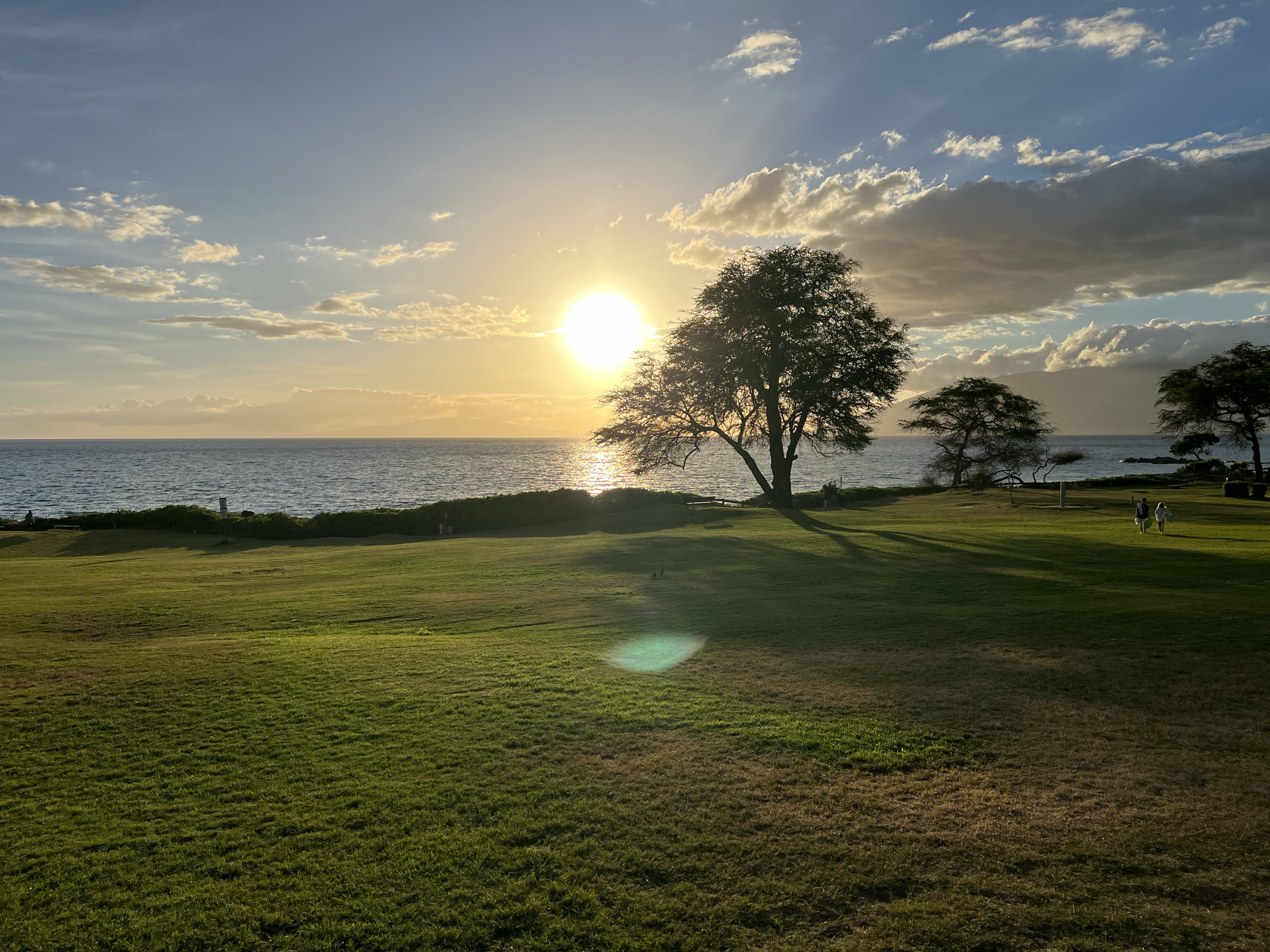 Kama'ole beach sunset, June 2026 — South Kihei
