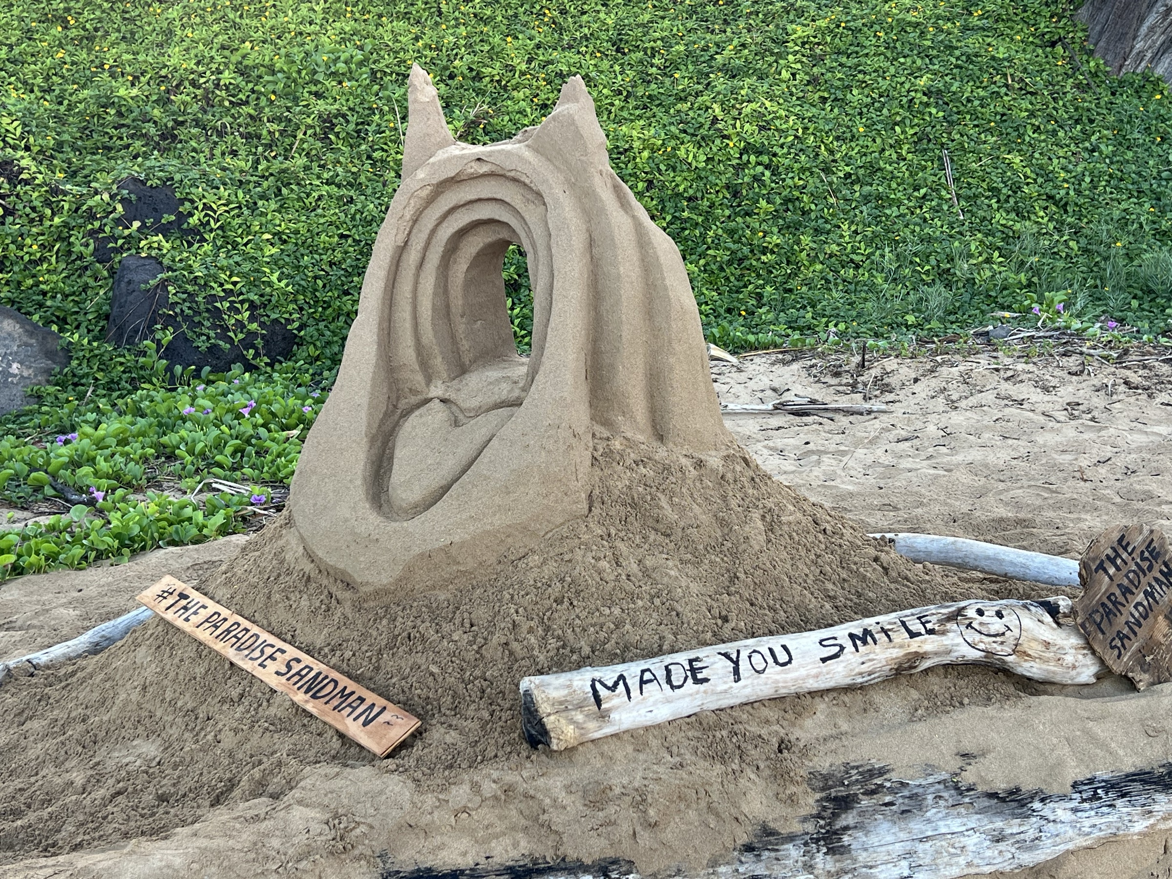 Sand castle, Kama'ole Beach, June 26, 2026