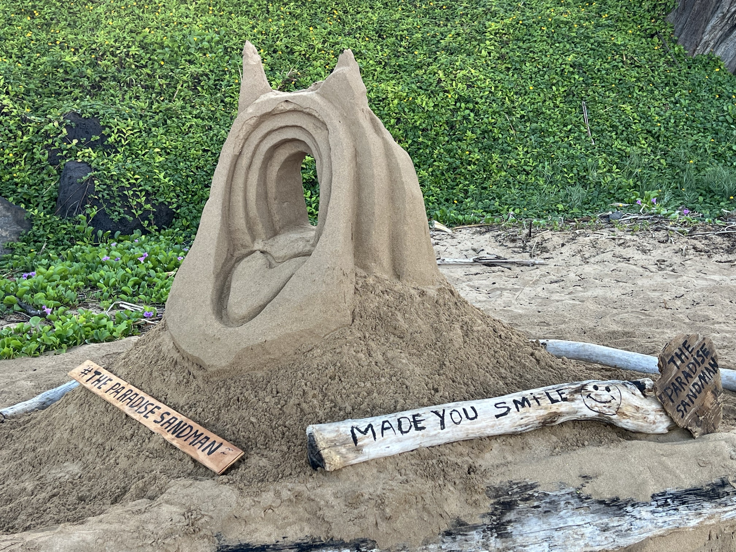 Sand castle, Kama'ole Beach, June 26, 2026
