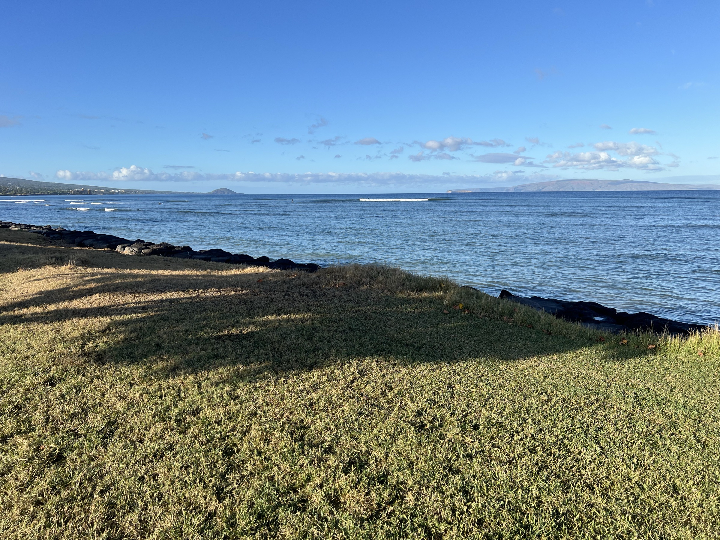 Coastal path on the South Kihei morning beach walk