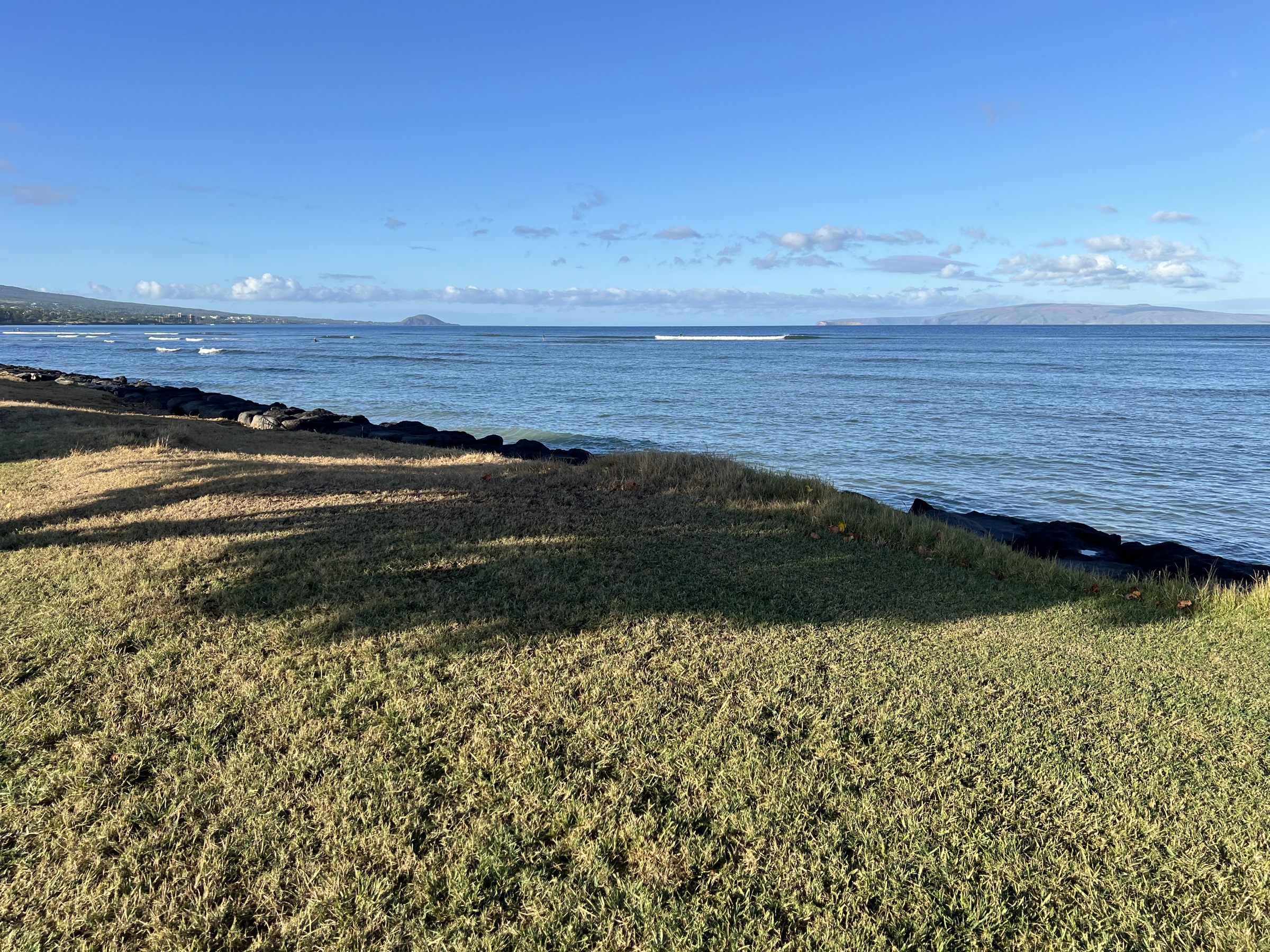 Coastal path on the South Kihei morning beach walk