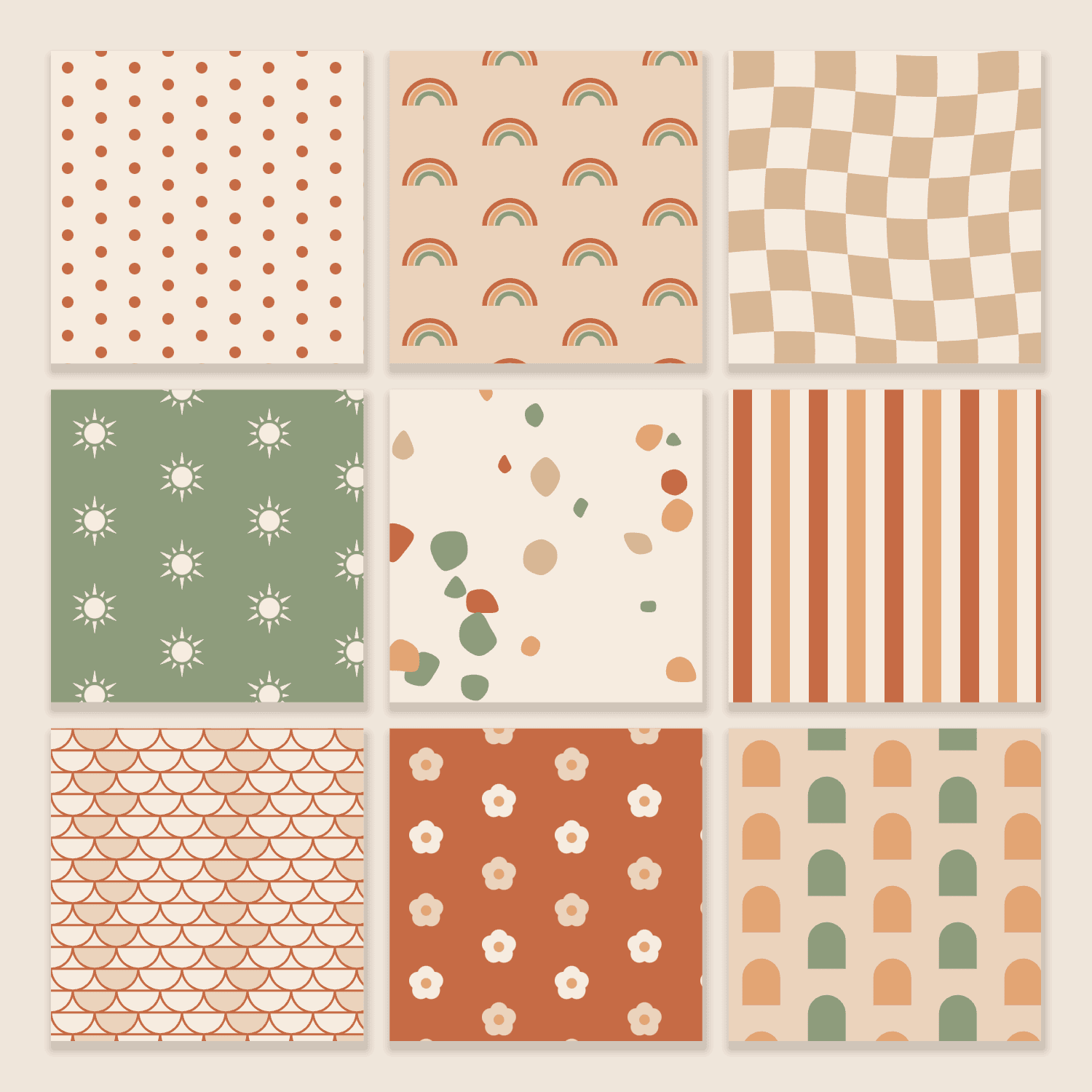 Boho Digital Paper Pack