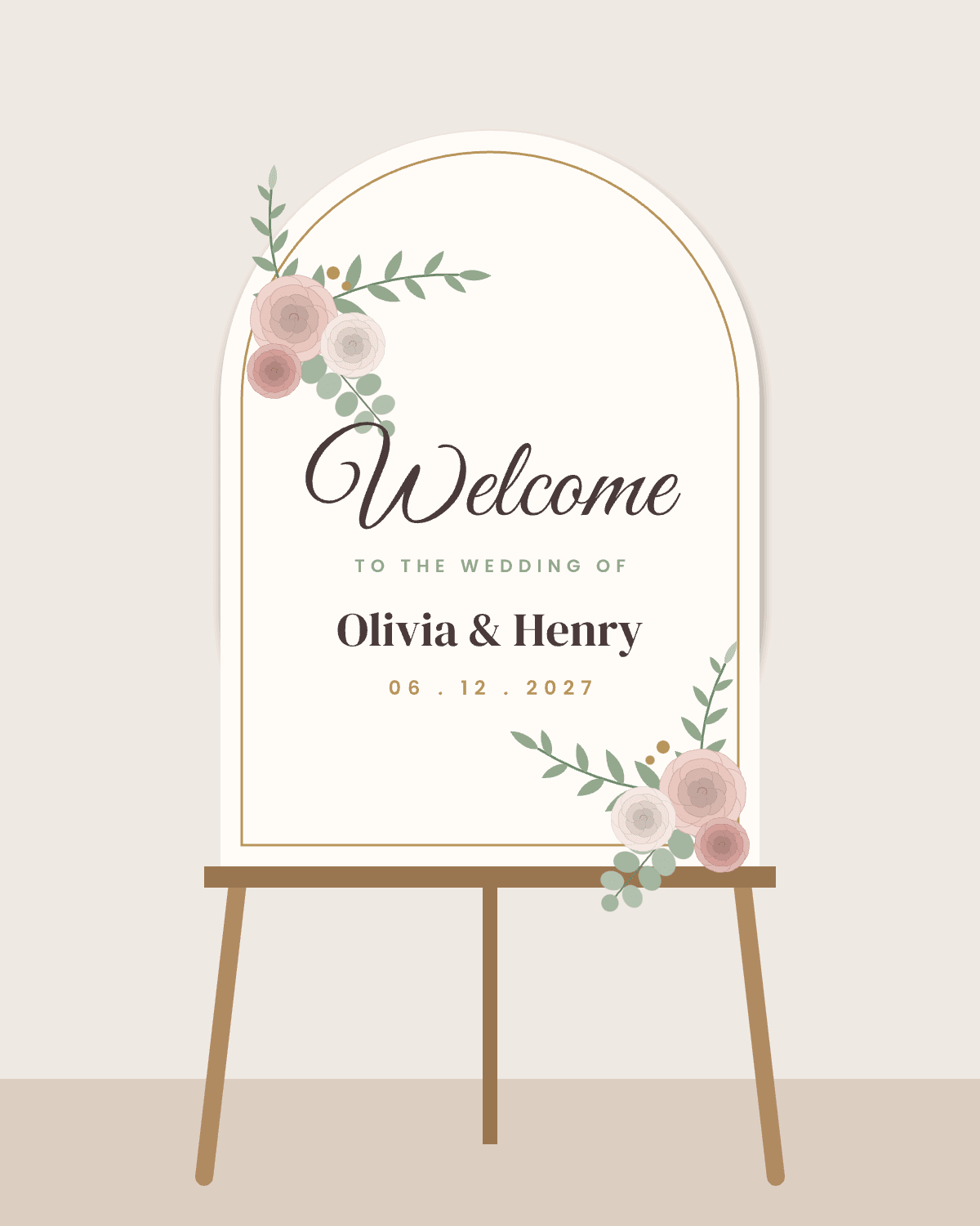 Wedding Welcome Sign Template