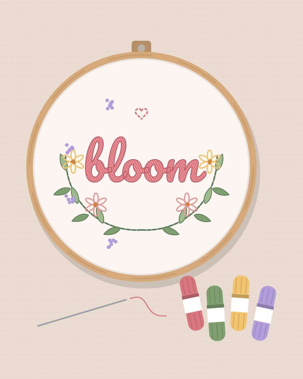 Bloom Hand Embroidery Pattern